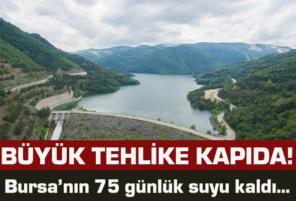 Bursa’nın 75 günlük suyu kaldı!