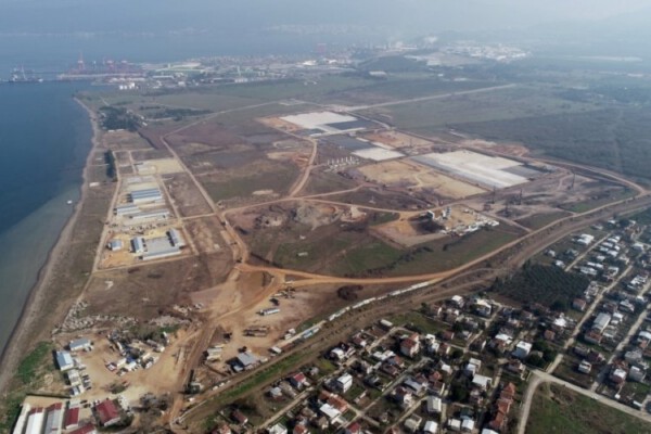 TOGG fabrikasının inşaatı havadan görüntülendi