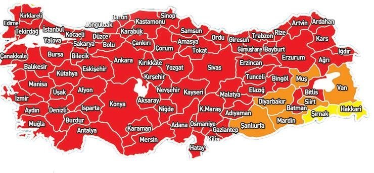 Renk haritası değişti! İşte Bursa’da son durum…