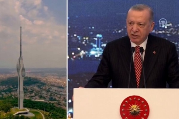 Çamlıca Kulesini açan Erdoğan; “Kanal İstanbul’un temelinin de haziran sonunda atılacağız!”