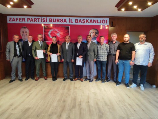 Zafer Partisi’nin Bursa’daki kurucu il yönetimi şekillendi!