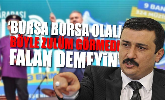 Türkoğlu, “Bursa’yı yine kandırdılar”diyerek Büyükşehir’i topa tuttu: