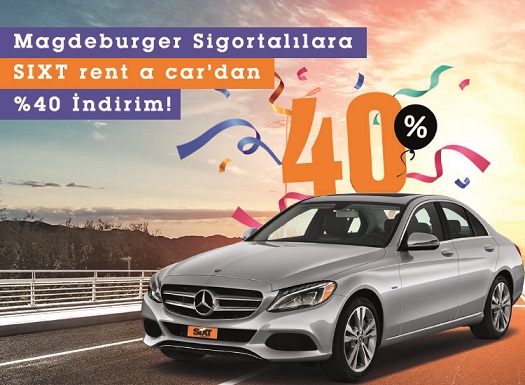 Magdeburger Sigortalılara SIXT rent a car’dan yüzde 40 indirim fırsatı