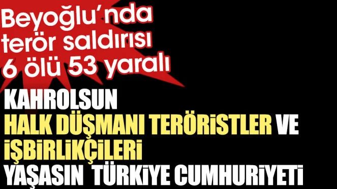 TURYİD İstanbul Beyoğlu’nda meydana gelen terör saldırısını kınıyoR