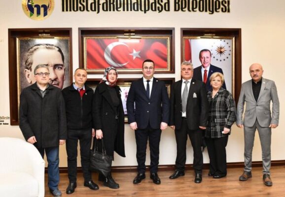 Hak Ve Adalet Partisi Bursa Heyeti Mustafakemalpaşa Belediye Başkanı Mehmet Kanar’a Ziyaret