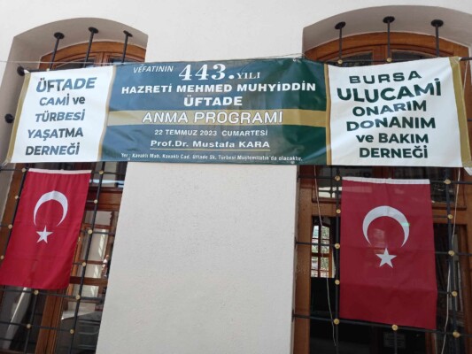 Mehmet Muhiddin yani halk arasında Üftade hazretlerini bu yıl 4’üncü defa anıyoruz
