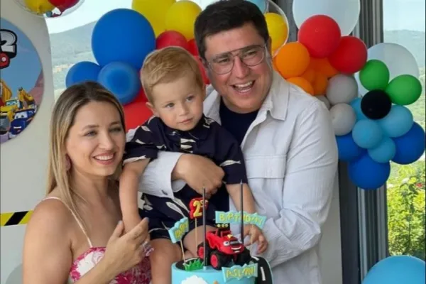 Ünlü komedyen oğlunun doğumgününü Bursa’da kutladı Aslan Oktay 2 yaşında