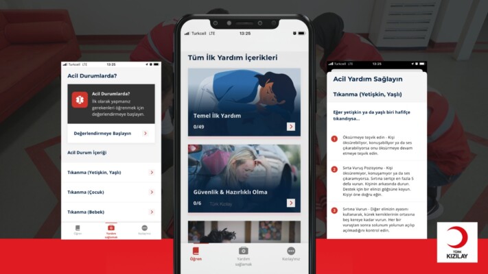 KIZILAY’IN TEMEL İLK YARDIM BİLGİLERİNE MOBİL UYGULAMADAN ERİŞİM DİJİTAL DÜNYADA İLK YARDIM: HERKESE HER YERDE HER ZAMAN ULAŞIN