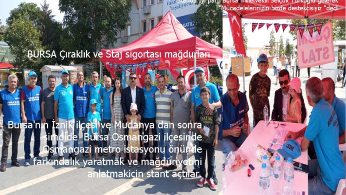 ÇIRAK VE STAJ MAĞDURLARI HAKLARINI ARAMAYA DEVAM EDİYOR