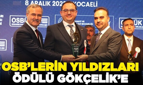 Gökçelik’e “OSB’lerin Yıldızları” ödülü – OSBÜK’ten Gökçelik’e ödül