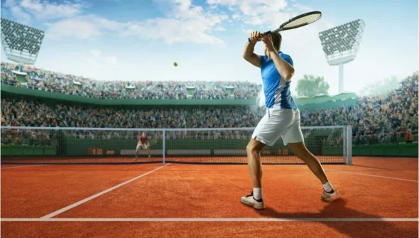 Roland-Garros Tek Erkekler Yarı Finalleri için Tenisseverler Ekran Başına