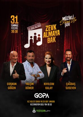 Ankara’da Bir İlk: Müzikli Yeşilçam Stand-up Gecesi Geliyor!