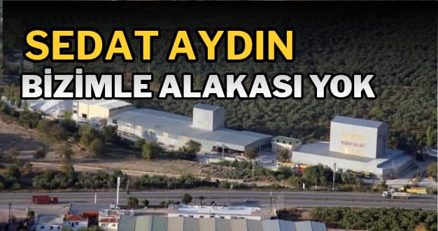 Sedat Aydın’dan Net Mesaj: “Konkordato Haberi Bizimle Alakalı Değil”