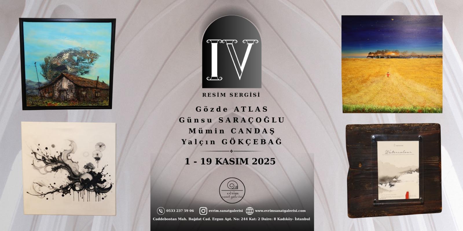 Yeni Mekan, Büyük Açılış: Evrim Sanat Galerisi “IV” ile İzleyiciyi Büyüledi