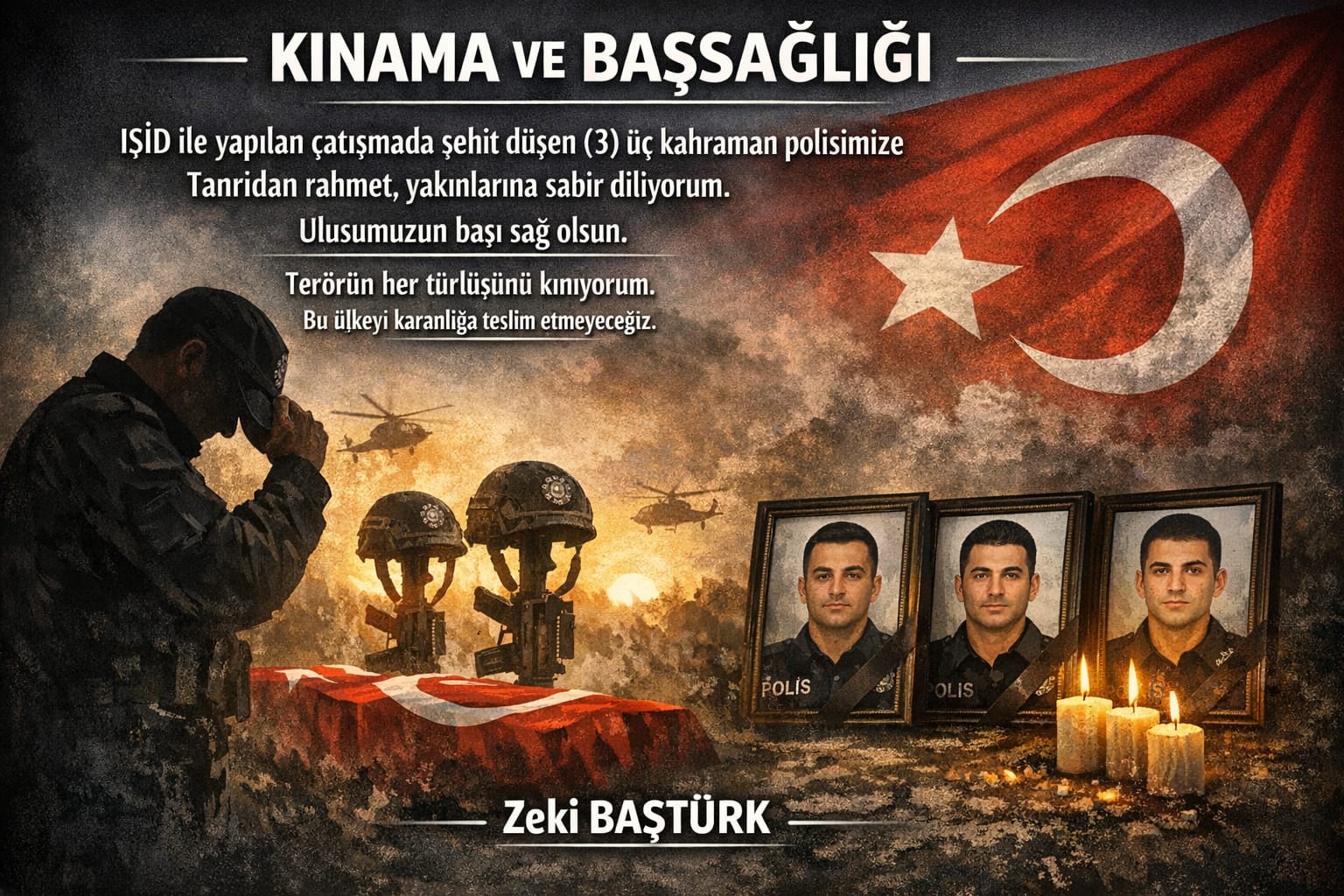 Zeki Baştürk’ten Yalova Şehitlerine Duygusal Veda: “Üç Can, Üç Yarım Kalan Hayat”