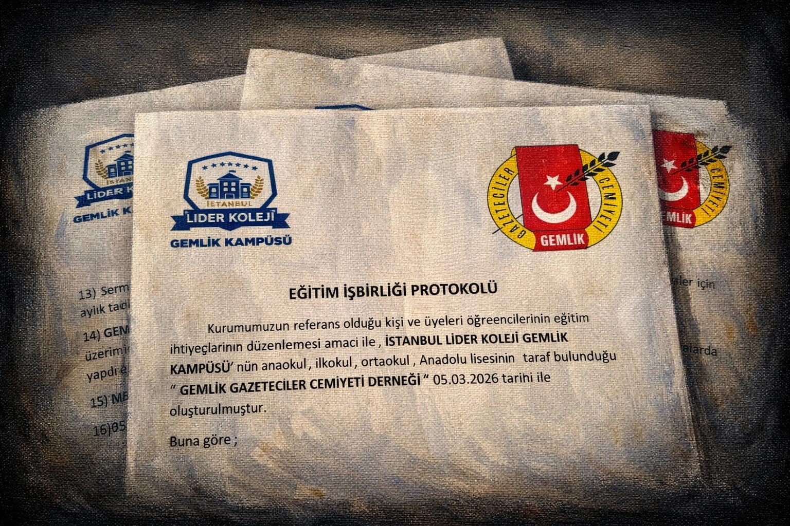 Gemlik Gazeteciler Cemiyeti ile Lider Koleji Arasında Eğitimde Örnek İş Birliği