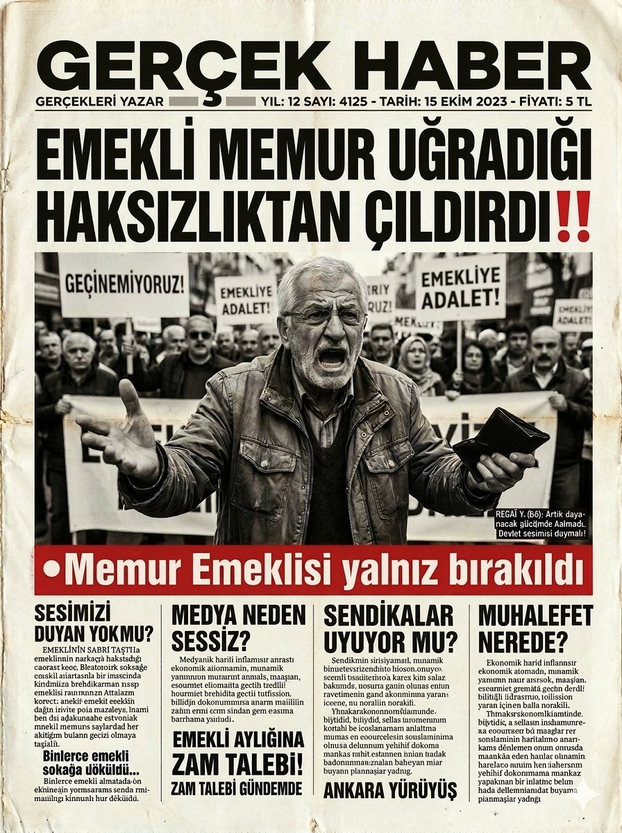Memur Emeklilerinden Sert Tepki: “34 Aydır Biriken Hakkımızı İstiyoruz”