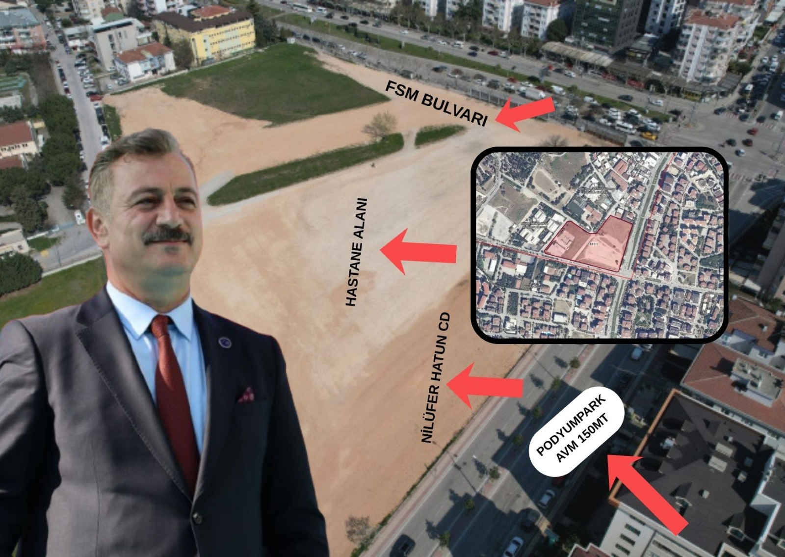 Anahtar Parti Bursa’dan hastane alanları satış kararnamesine tepki