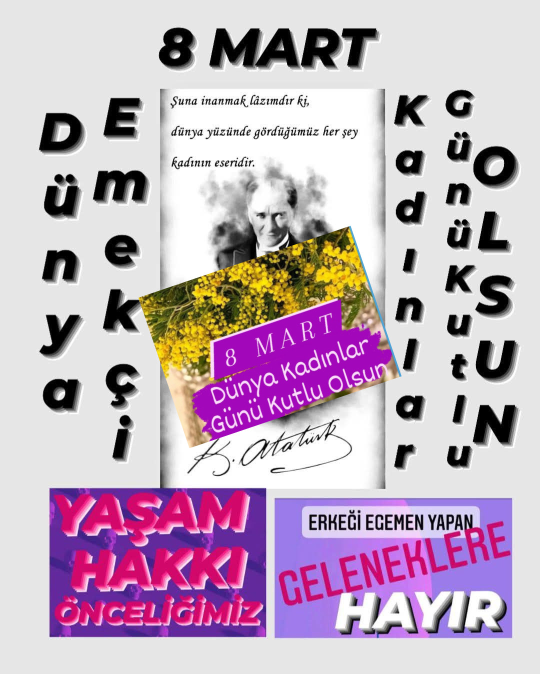 KADININ ANAYASAL ÖNCELİKLİ HAKKI YAŞAMAKTIR!