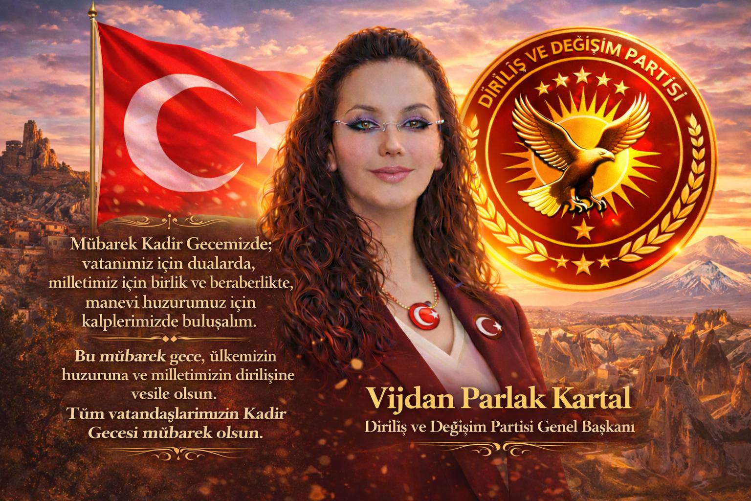 Genel Başkan Vijdan Parlak Kartal ” Bu milletin umudu yeniden doğacak “