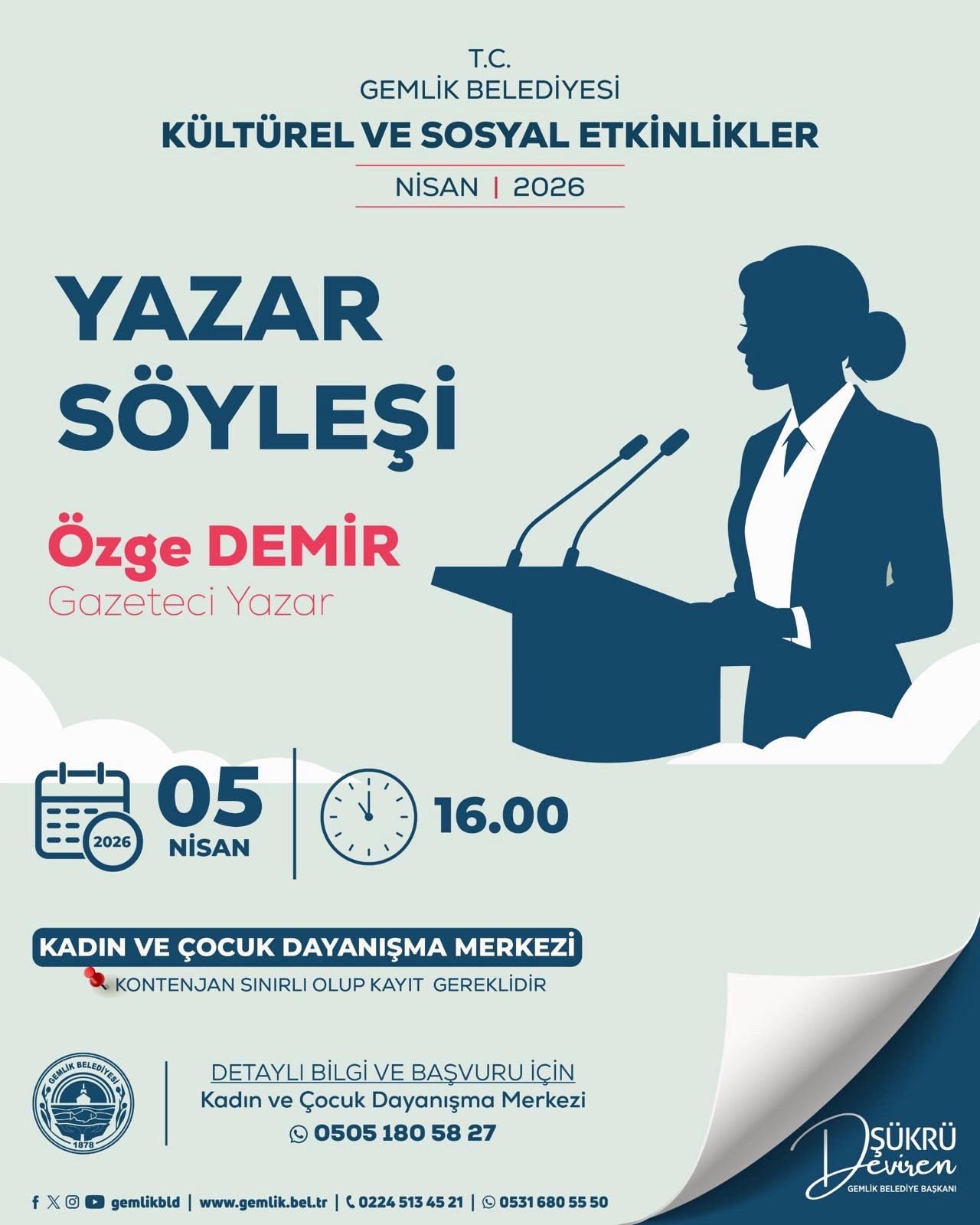 Özge Demir’den Gemlik’te dikkat çeken buluşma