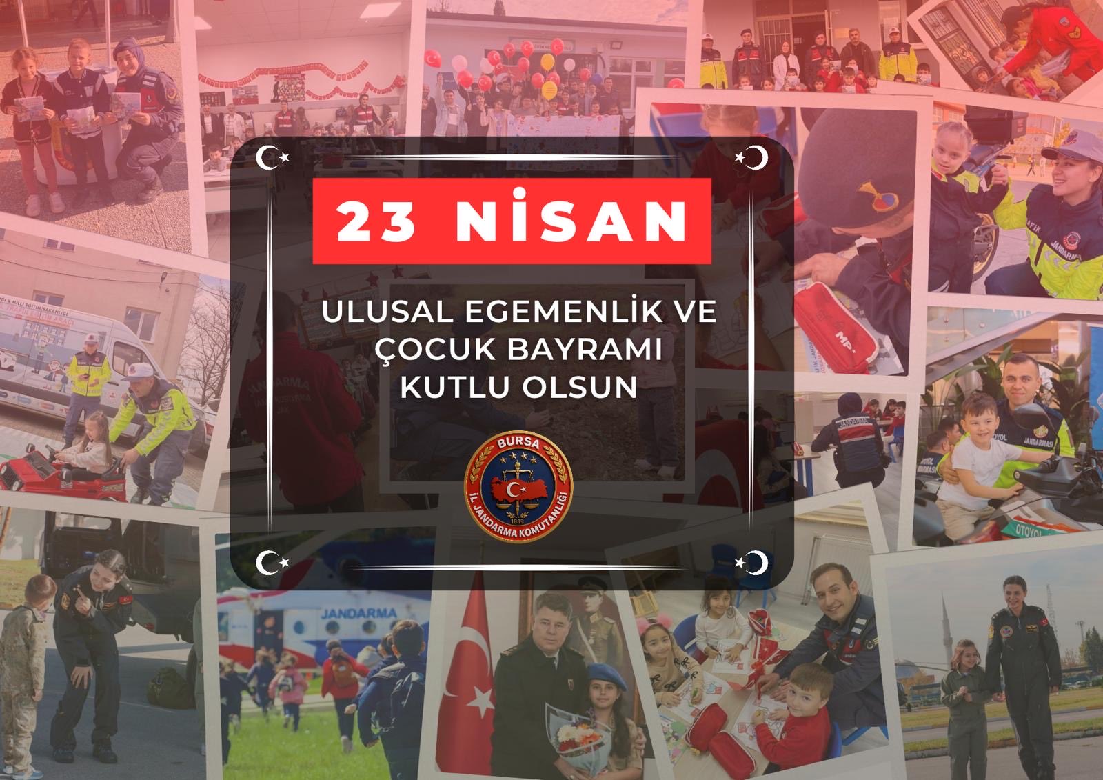 23 Nisan’da Anlamlı Devir Teslim: Jandarma Komutanlığı Makamı Çocuklara Emanet Edildi