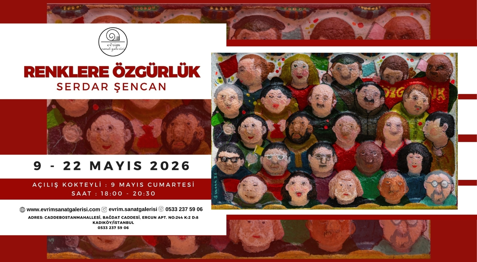 Mizahın ve İroninin Renklerle Buluştuğu Sergi: Serdar Şencan’dan “Renklere Özgürlük”