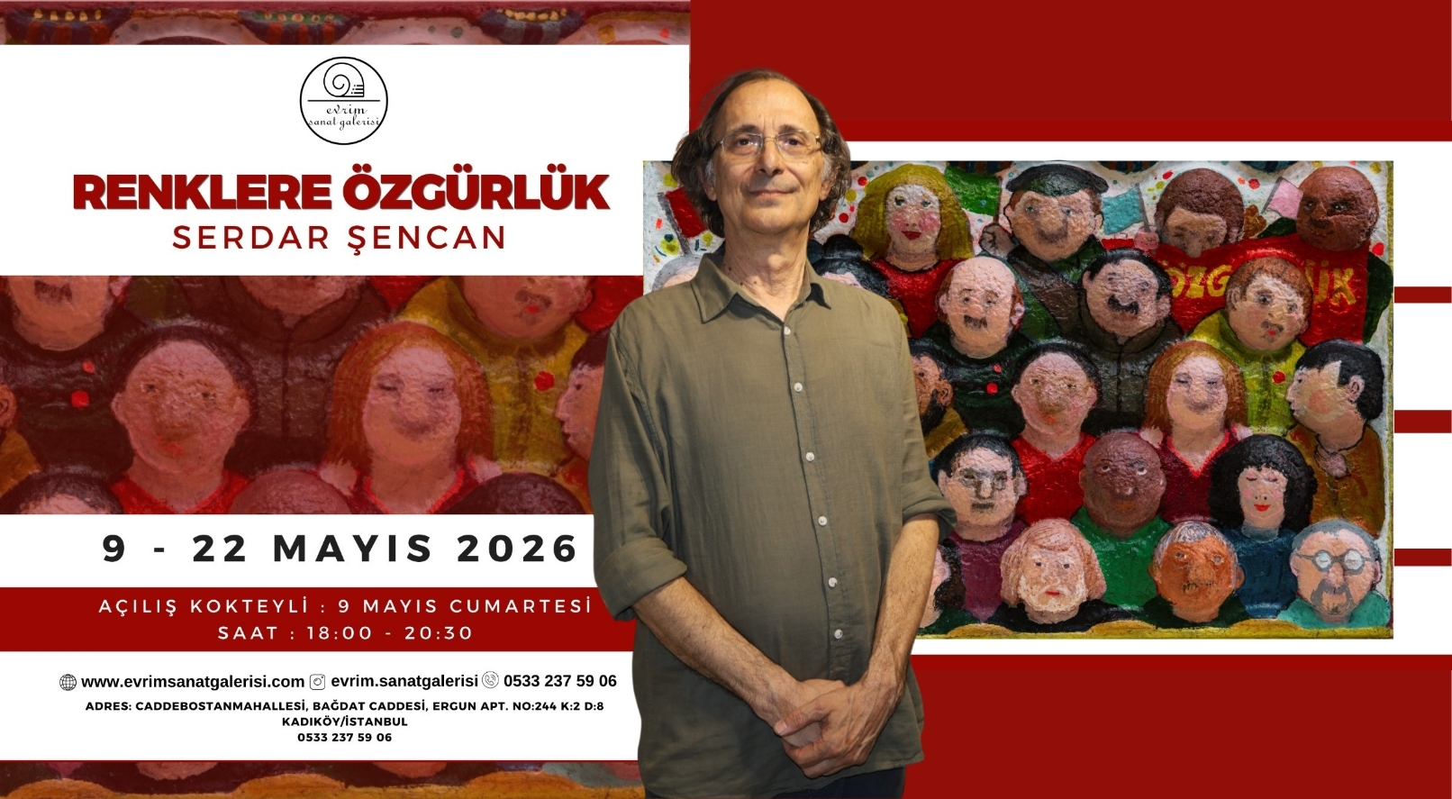 “Renklere Özgürlük” Kapılarını Açtı: Serdar Şencan’dan Mizah ve İroniyle Örülü Çarpıcı Sergi