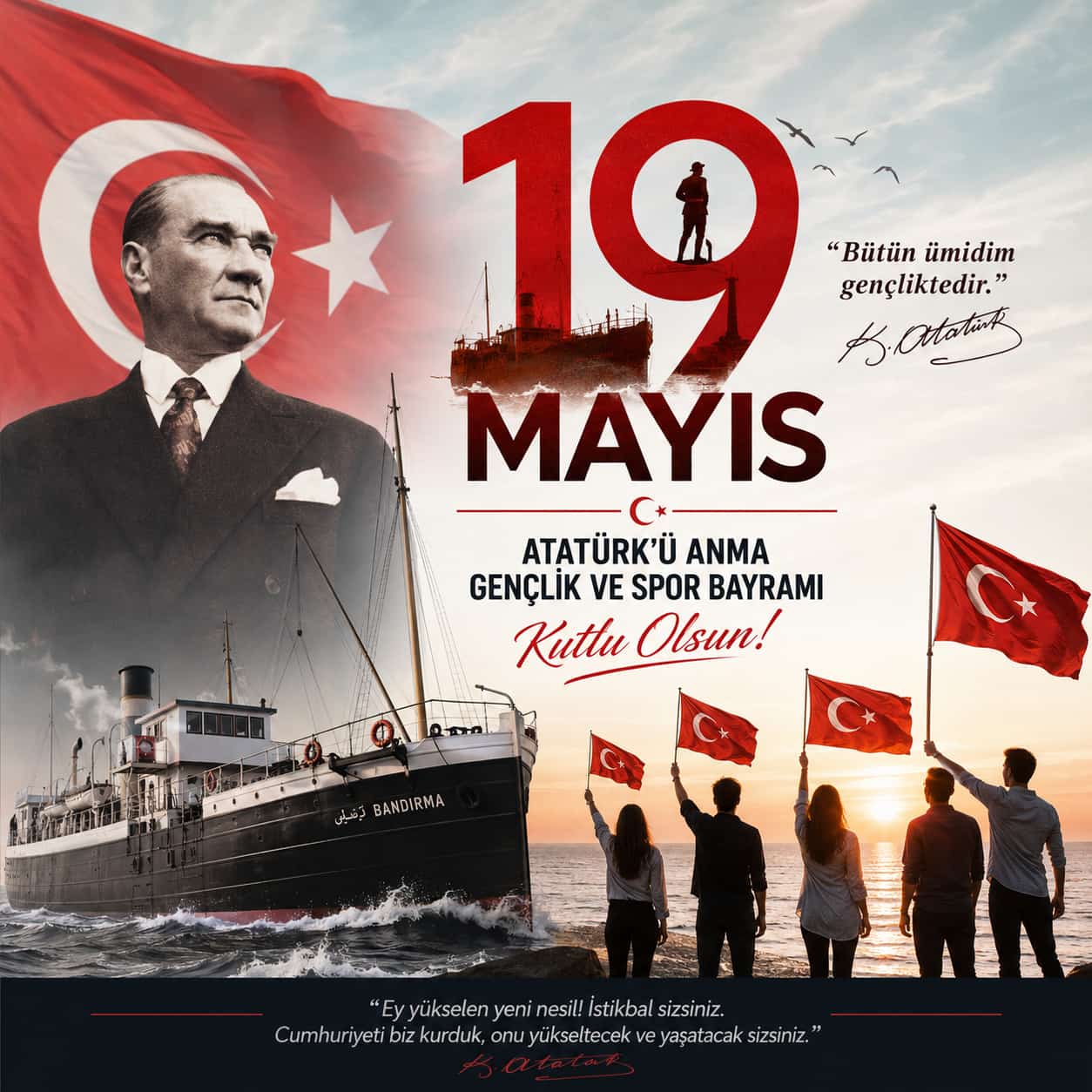 “Bütün ümidim gençliktedir”
