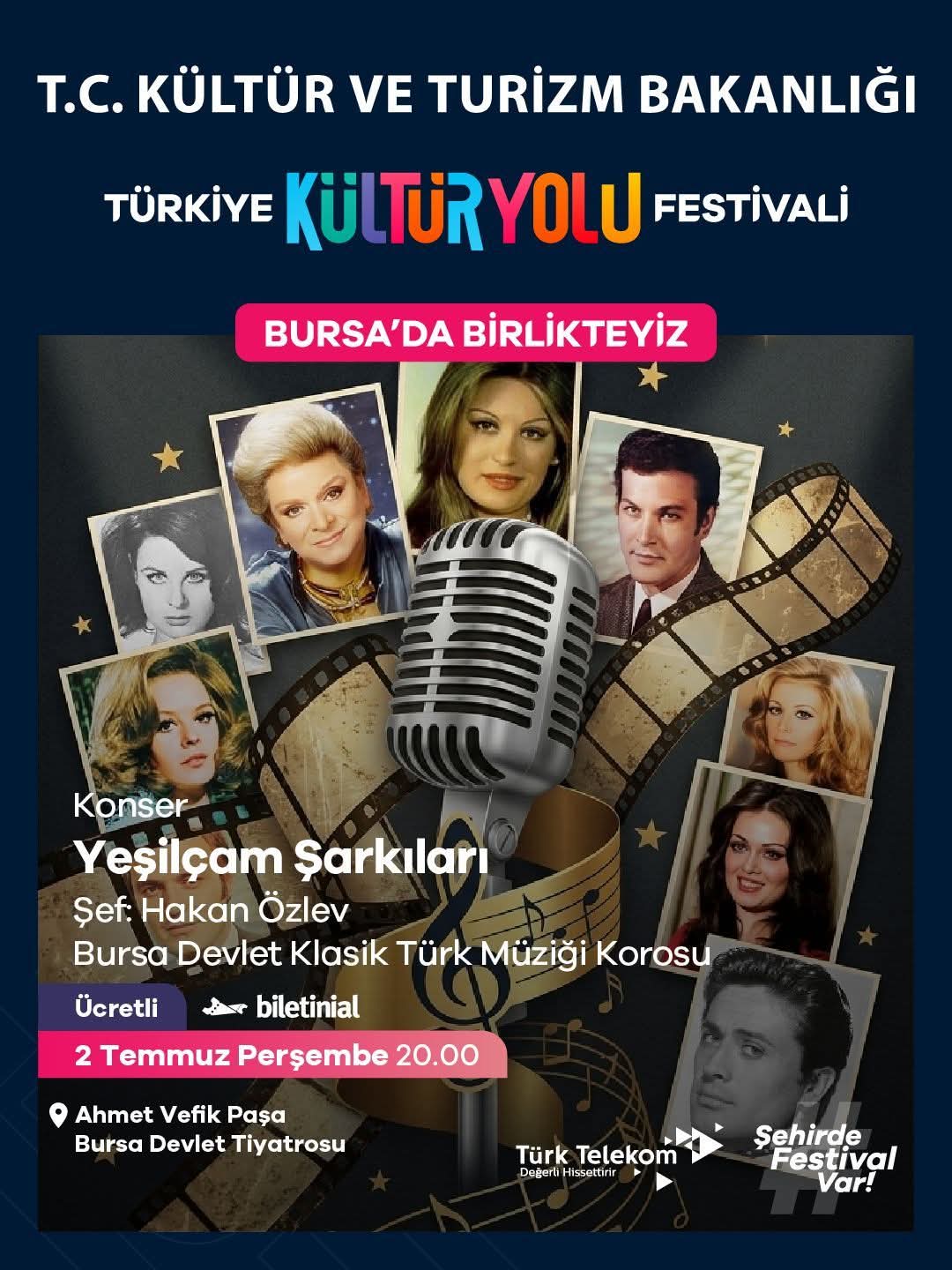 YEŞİLÇAM’IN UNUTULMAZ ŞARKILARIYLA NOSTALJİ DOLU BİR GECE
