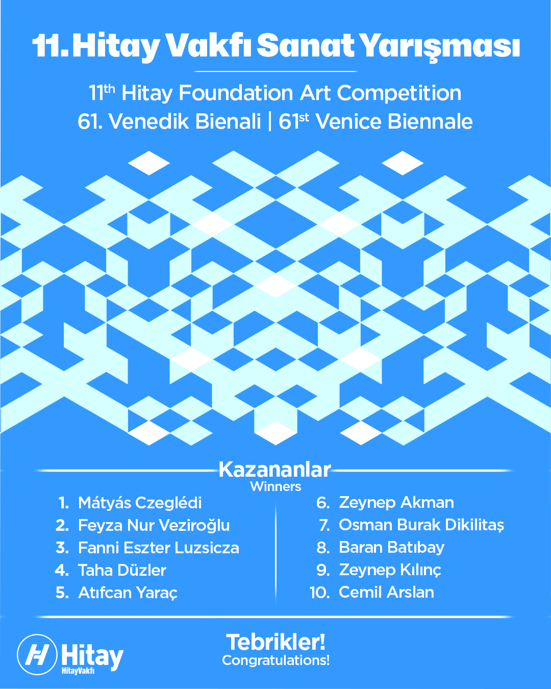 11. Hitay Vakfı Sanat Yarışması Kazananları Belli Oldu