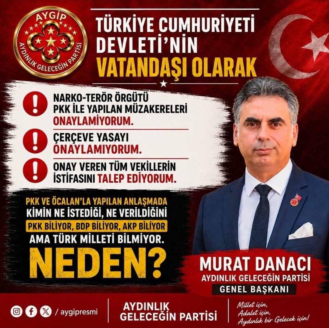 “Müzakereleri ve Çerçeve Yasayı Onaylamıyorum”