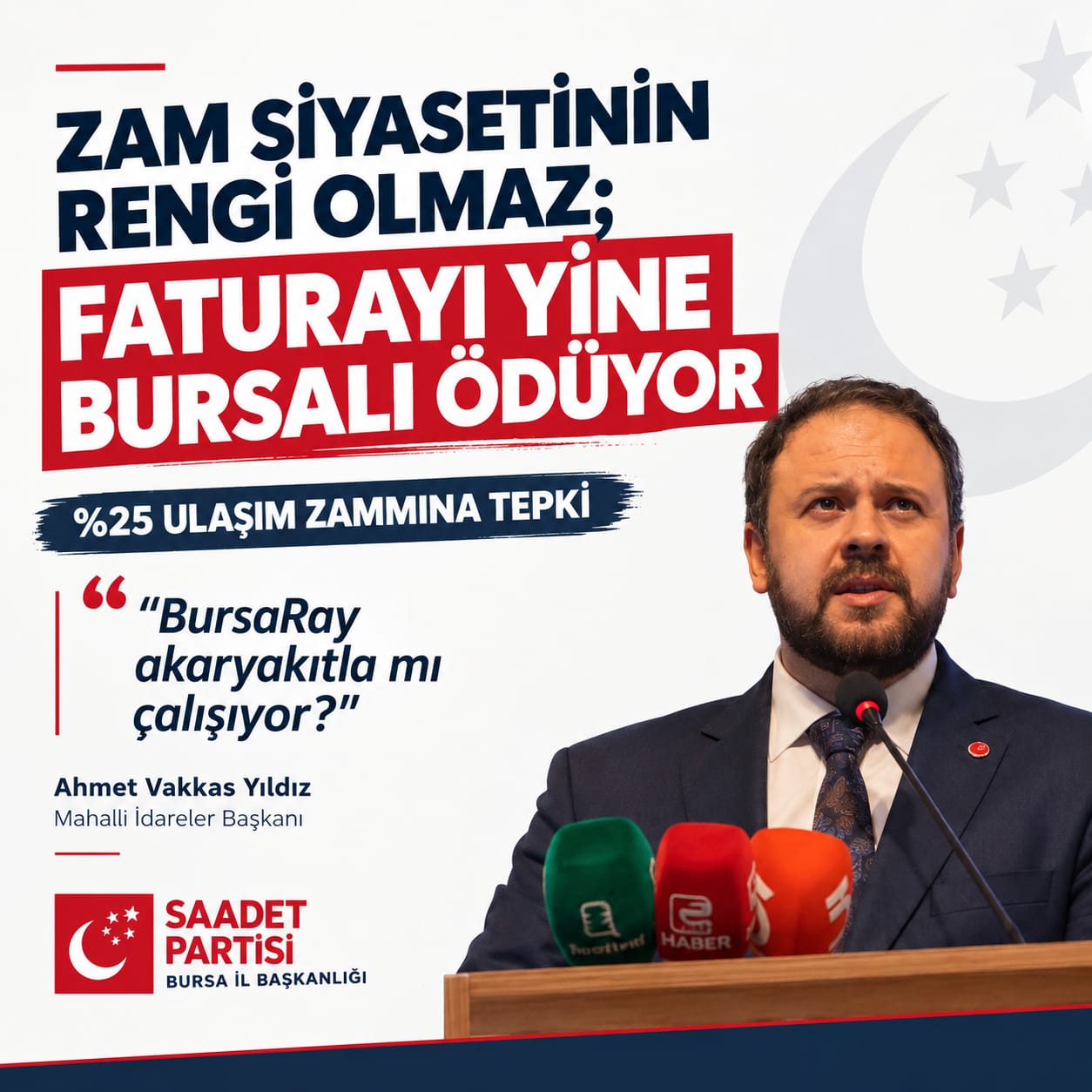 “Zam Siyasetinin Rengi Olmaz; Faturayı Yine Bursalı Ödüyor”