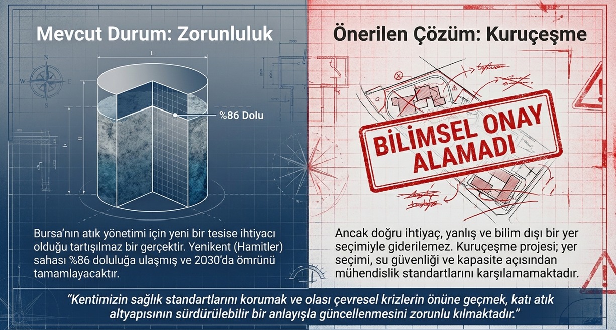 Nilüfer Kent Konseyi’nden Kuruçeşme Katı Atık Tesisi Projesine Bilimsel İtiraz