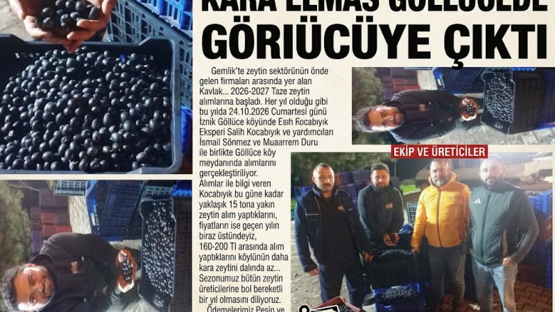 KARA ELMAS GÖLLÜCE’DE GÖRÜCÜYE ÇIKTI!