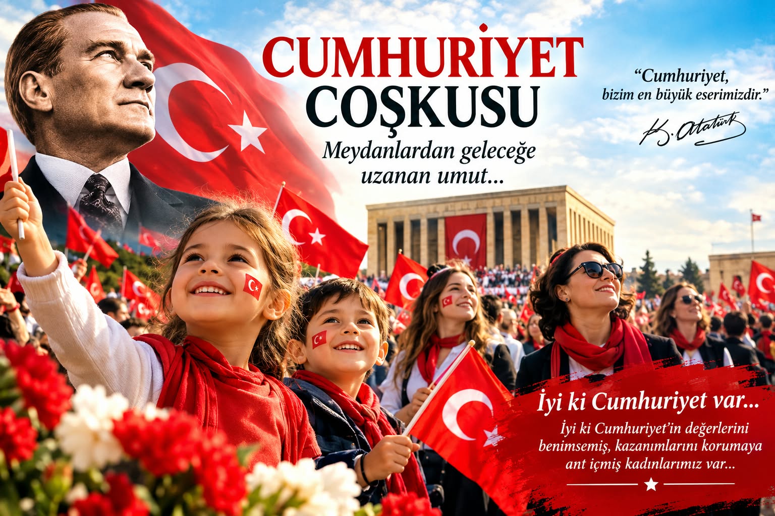 CUMHURİYET COŞKUSU: ALANLARDAN GELECEĞE UZANAN UMUT