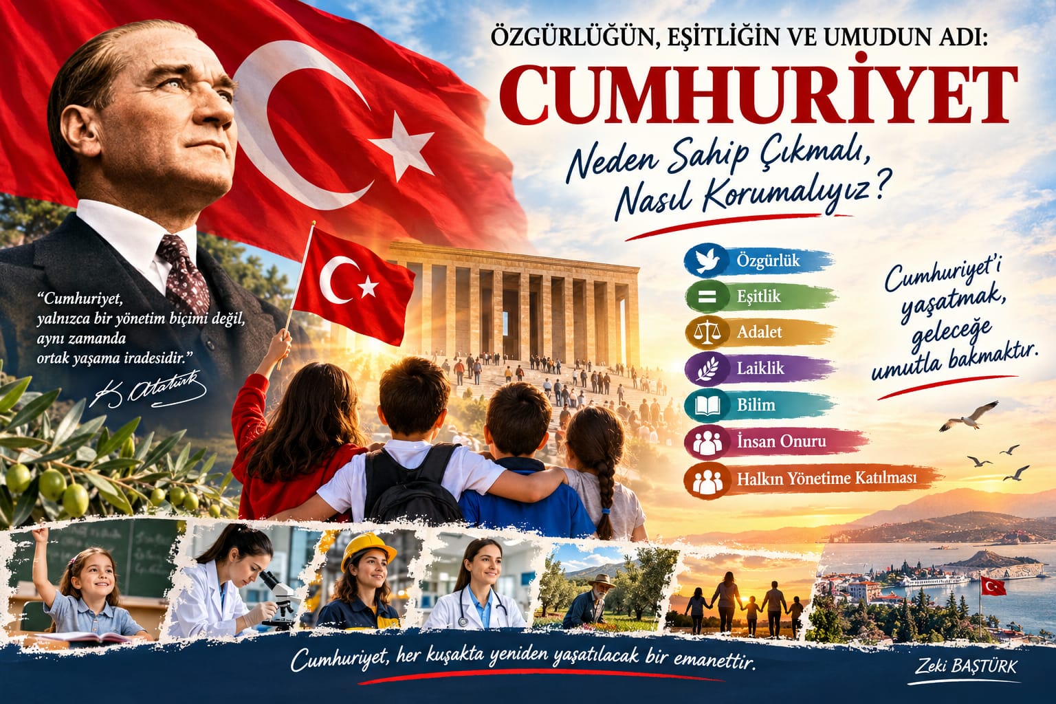 ÖZGÜRLÜĞÜN, EŞİTLİĞİN VE UMUDUN ADI: CUMHURİYET