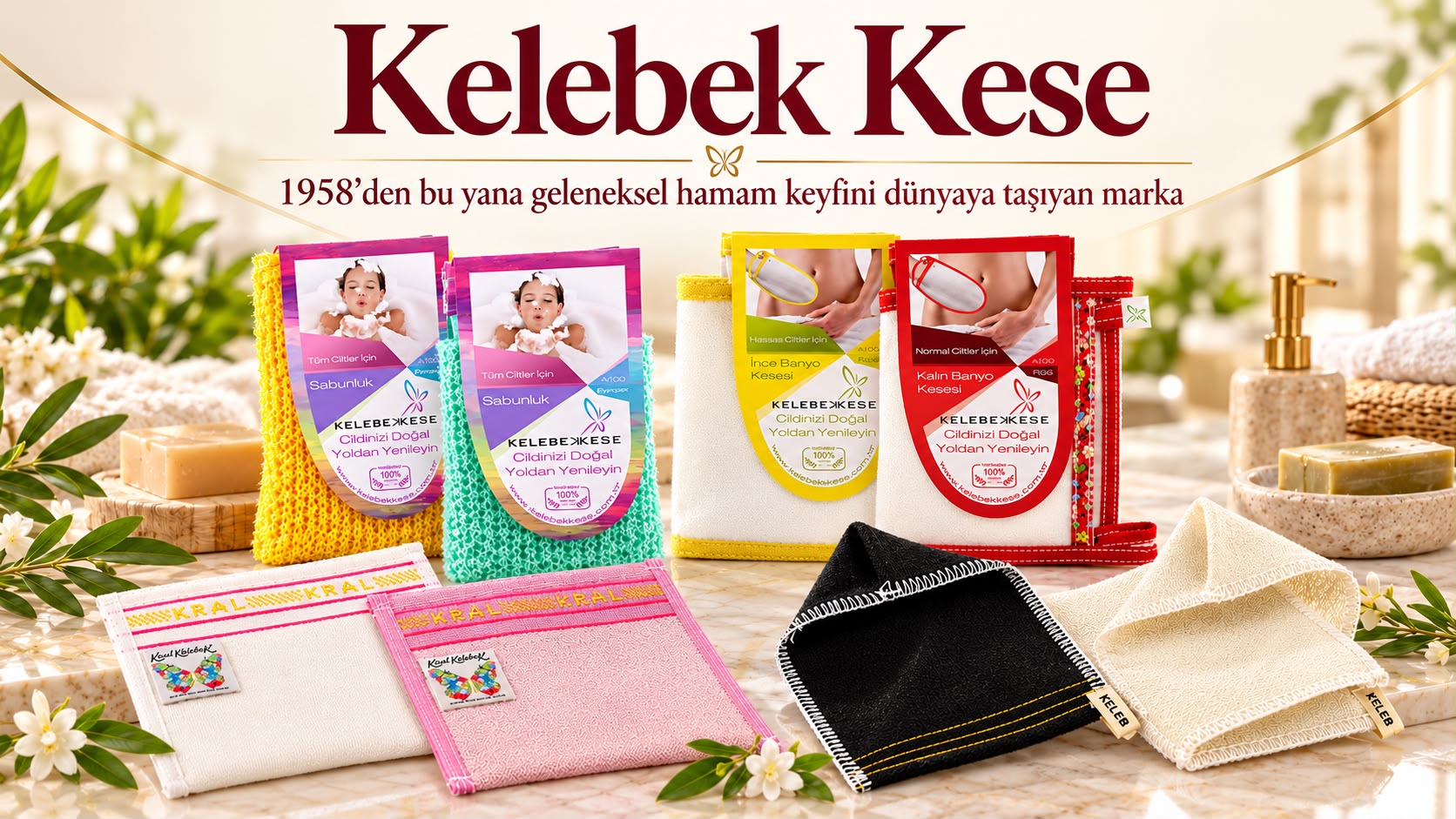 KELEBEK KESE: 1958’DEN DÜNYAYA UZANAN HAMAM KESESİ MARKASI